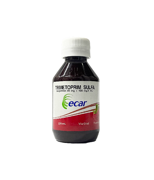 TRIMETOPRIM SULFA 80 MG/400MG SUSPENSION FRASCO X 120 ML